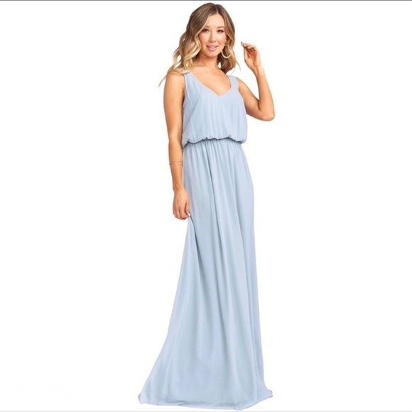 NWT Show Me Your Mumu Kendall Boho Blue‎ Maxi Dress - Picture 3 of 13